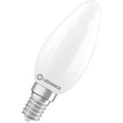 Détails visibles de Ampoule LED bougie E14 dimmable 3,4W 2700K dépolie pour Lampes