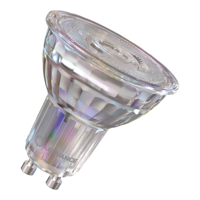 LEDVANCE Ampoule LED GU10 PAR16 Ampoule LED spot GU10 3,7W 2700K PAR16 culot GU10 finition transparente