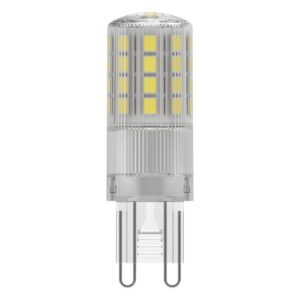 Ampoule LED G9 4,8W blanc chaud 827 culot bi broches transparent