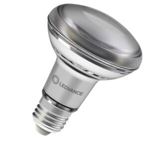 Ampoule LED réflecteur R80 dimmable E27 8,5W finition argentée