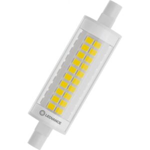 Ampoule LED R7s transparente 9,5W 2700K culot linéaire