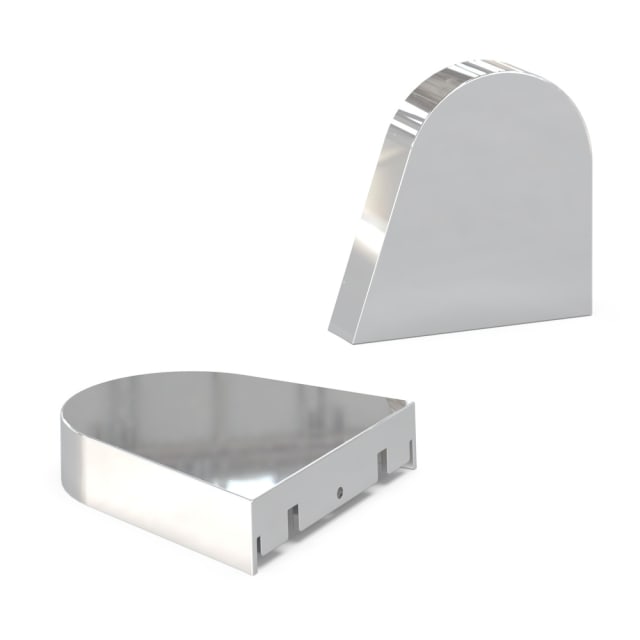 Embouts chromés LEDVANCE LINEAR MR Embouts chromés pour réglette LINEAR MR finition métallique