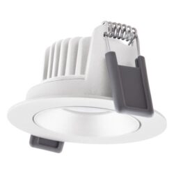 Détails visibles de Spot encastrable LED orientable dimmable 8W blanc IP20 pour Spots encastrés