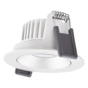 Spot encastrable LED blanc orientable dimmable 8W avec ressorts de fixation