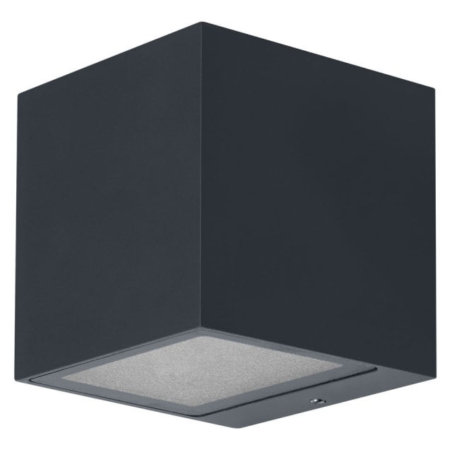 LEDVANCE Applique murale extérieure WiFi RGBW Applique murale extérieure cubique noire avec diffusion lumineuse vers le bas