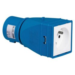 LEGRAND - Adaptateur P17 Tempra 10/16 A - 230 V - 2 P + T - 052100