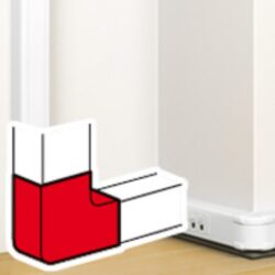LEGRAND - Angle plat 50 x 80 mm DLP clippage direct Mosaic - 075641