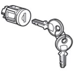 LEGRAND - Barillet à clé type 2433 A pour portes métal ou vitrées - 020294