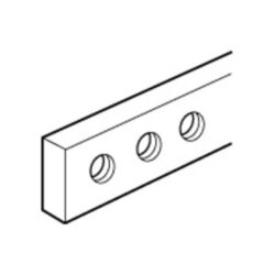 LEGRAND - Barre cuivre 12x4mm - l=990mm - à trous taraudés M5 - 160A - 037389