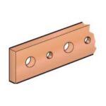 LEGRAND - Barre cuivre 25x5mm - l=1750mm - à trous taraudés M6 - 330/270A - 037418