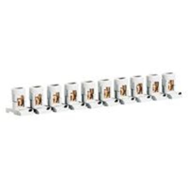LEGRAND - Barrette 10 bornes séparables cap. 2 x 25 mm² - avec pattes - 034003 LEGRAND - Barrette 10 bornes séparables cap. 2 x 25 mm² - avec pattes - 034003