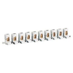 LEGRAND - Barrette 10 bornes séparables cap. 2 x 6 mm² - avec pattes - 034000