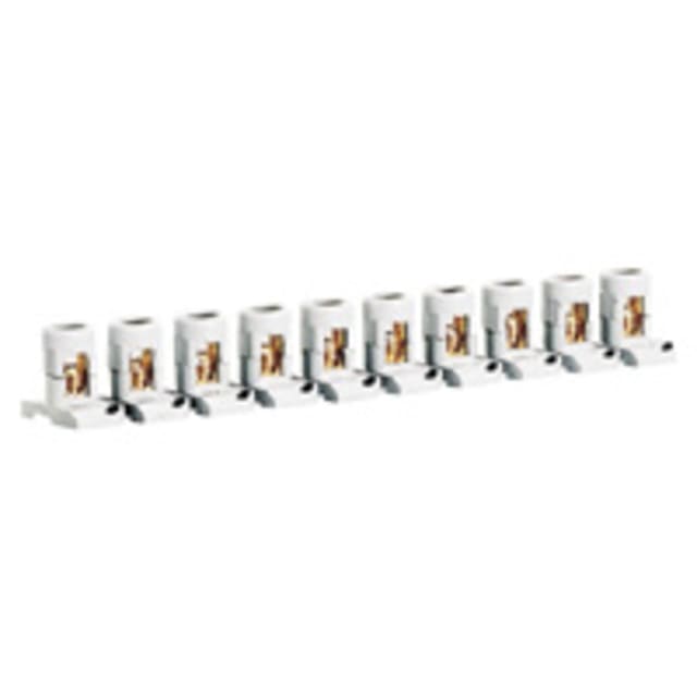 LEGRAND - Barrette 10 bornes séparables cap. 2 x 6 mm² - avec pattes - 034000 LEGRAND - Barrette 10 bornes séparables cap. 2 x 6 mm² - avec pattes - 034000