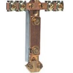 Détails visibles de Barrette de coupure de terre laiton 95 x 20 mm pour Barrettes de coupure