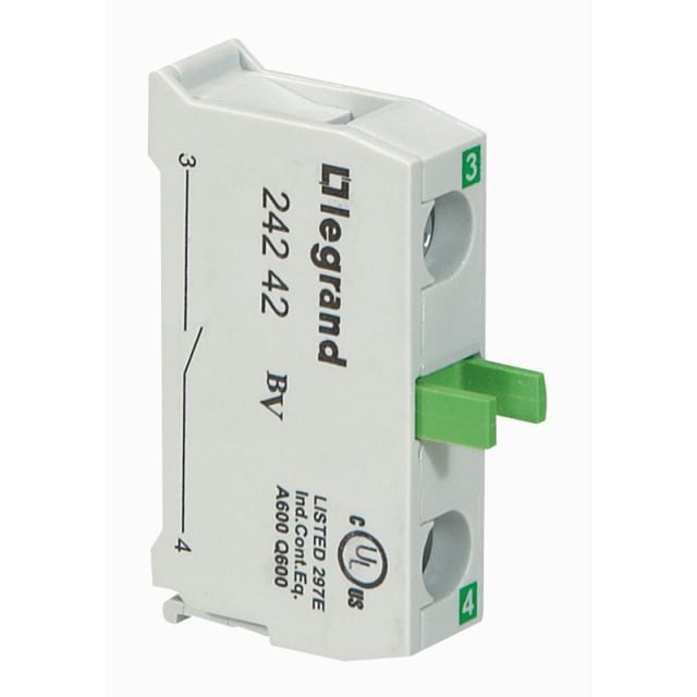 LEGRAND - Bloc de contact Osmoz - NO sur socle de boîte à boutons - 024242 LEGRAND - Bloc de contact Osmoz - NO sur socle de boîte à boutons - 024242