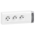 LEGRAND - Bloc multiprises stan 3x(2P+T) 10/16A 250V blanc sans cordon - 050609