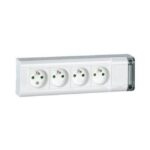 LEGRAND - Bloc multiprises stan 4x(2P+T) 10/16A 250V blanc sans cordon - 050610