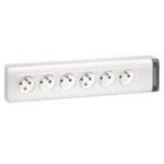 LEGRAND - Bloc multiprises stan 6x(2P+T) 10/16A 250V blanc sans cordon - 050611