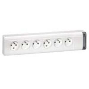 LEGRAND - Bloc multiprises stan 6x(2P+T) 10/16A 250V blanc sans cordon - 050611