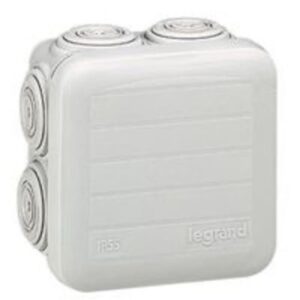 LEGRAND - Boîte carrée Plexo 65x65x40 IP 55 étanche - gris - 7 embouts - 092005