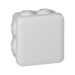 LEGRAND - Boîte carrée Plexo 80x80x45 IP 55 étanche - gris - 7 embouts - 092012