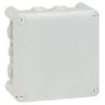 LEGRAND - Boîte carrée Plexo IP 55 étanche - gris - 10 embouts - 092032