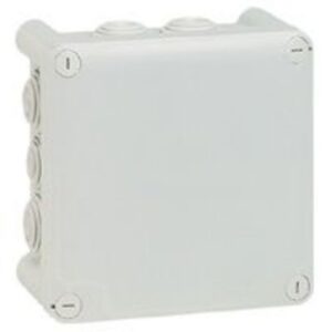LEGRAND - Boîte carrée Plexo IP 55 étanche - gris - 10 embouts - 092032