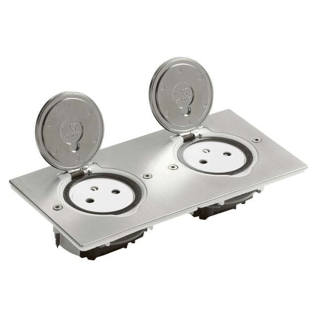 LEGRAND - Boite cntct 2x2P+A-vlak rechth 4 mod acier inoxydable - 089768 LEGRAND - Boite cntct 2x2P+A-vlak rechth 4 mod acier inoxydable - 089768