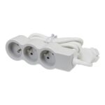 LEGRAND - Boite de ct standard 3x2P+A 3m rallonge blanc-gris - 049488