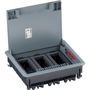 LEGRAND - Boîte de sol avec couv. recouvrant plastique pour plancher tech. 18 mod. horiz. - 080701