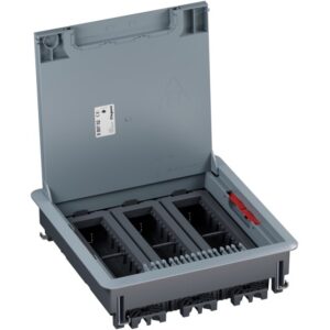 LEGRAND - Boîte de sol avec couv. recouvrant plastique pour plancher tech. 24 mod. horiz. - 080702