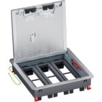 LEGRAND - Boîte de sol avec couvercle recouvrant métal pour béton 24 mod. horiz. - 080729