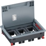 LEGRAND - Boîte de sol avec couvercle recouvrant plastique pour béton 12 mod. horiz. - 080709