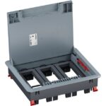 LEGRAND - Boîte de sol avec couvercle recouvrant plastique pour béton 18 mod. horiz. - 080710
