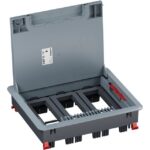 LEGRAND - Boîte de sol avec couvercle recouvrant plastique pour béton 18 mod. horiz. - 080710