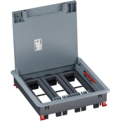 LEGRAND - Boîte de sol avec couvercle recouvrant plastique pour béton 24 mod. horiz. - 080711