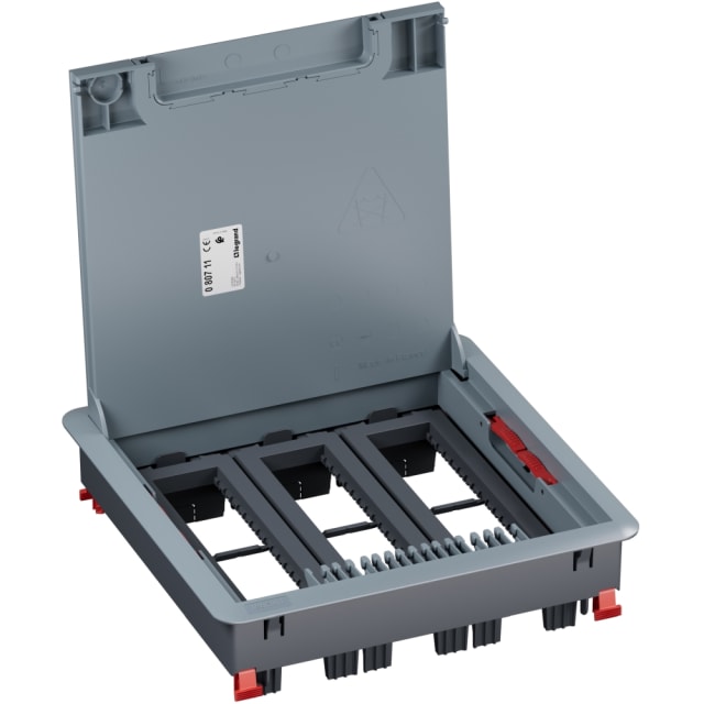 LEGRAND - Boîte de sol avec couvercle recouvrant plastique pour béton 24 mod. horiz. - 080711 LEGRAND - Boîte de sol avec couvercle recouvrant plastique pour béton 24 mod. horiz. - 080711