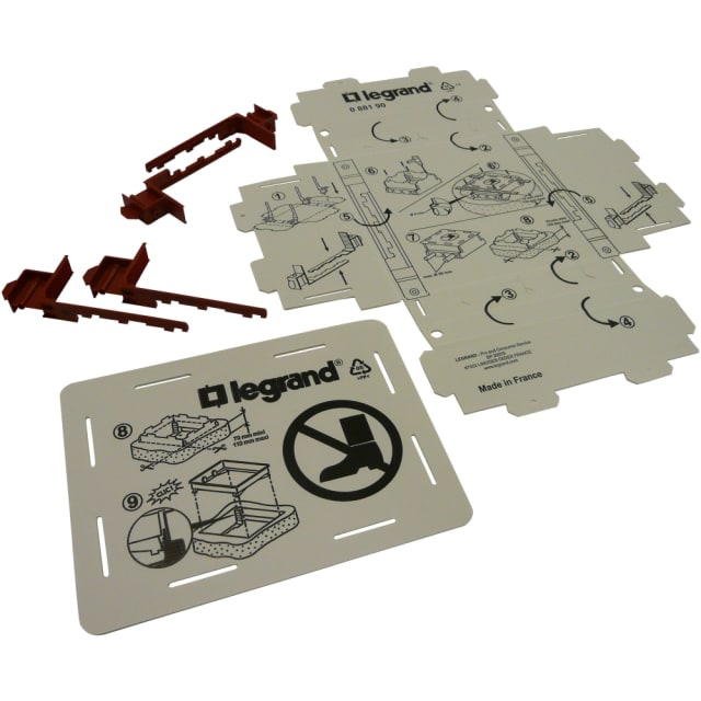LEGRAND - Boîte d'encastrement plastique pour boîte de sol couvercle recouvrant 8/12 mod. - 088190 LEGRAND - Boîte d'encastrement plastique pour boîte de sol couvercle recouvrant 8/12 mod. - 088190