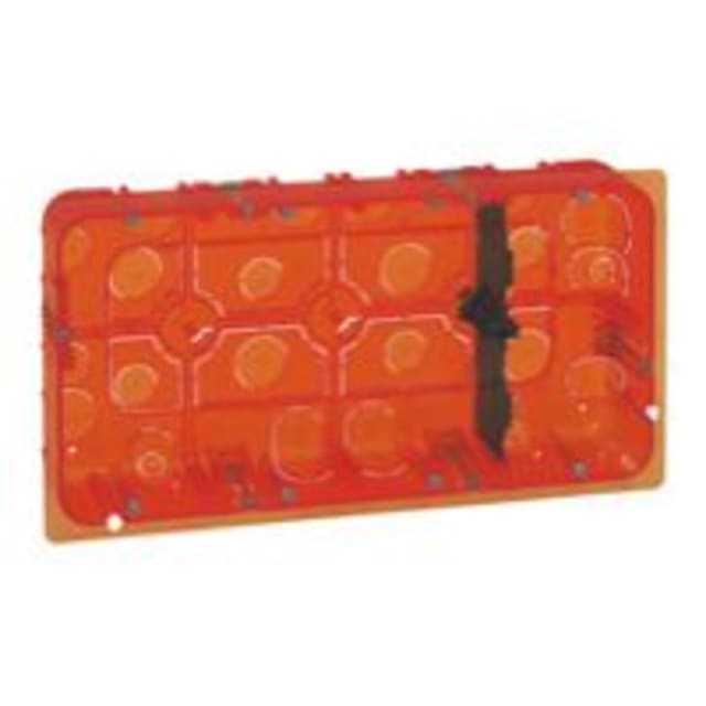 LEGRAND Batibox boîte d'encastrement Boîte d encastrement orange 2x10 modules avec cloison centrale