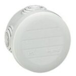 LEGRAND - Boîte ronde Plexo IP 55 étanche - gris - 4 embouts - 092001