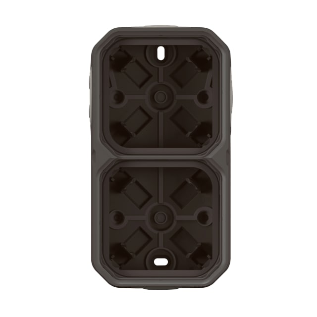 Boîtier étanche LEGRAND Plexo 2 postes anthracite Boîtier étanche anthracite 2 postes à membrane avec deux compartiments verticaux