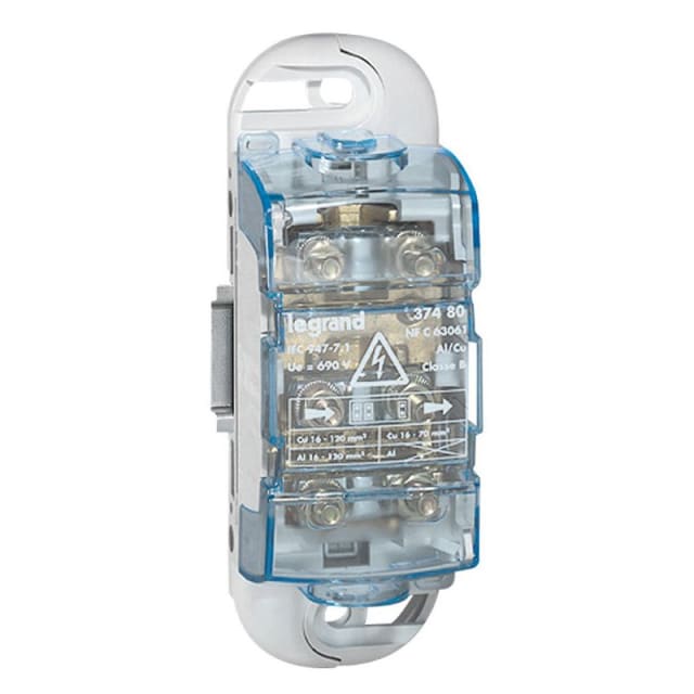 LEGRAND - Boîtier raccord. Al/Cu 120mm² Al/Cu 300A max - 037480 LEGRAND - Boîtier raccord. Al/Cu 120mm² Al/Cu 300A max - 037480