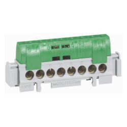LEGRAND - Bornier de terre - l. 75 mm IP 2x - 8 x 16 mm² - vert - 004832