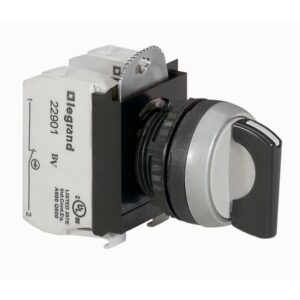 LEGRAND - Bouton tournant manette Osmoz 3 positions fixes - noir - 023731