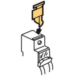 LEGRAND - Cache-vis plomb pour DX³ disj. 1module/p - 406304