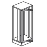 LEGRAND - Cadre support plastrons pivot. pour armoire l. 725mm - 020568