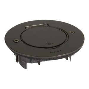 LEGRAND - Caisson de sol rond à équiper 2 mod acier brun brossé - 089751