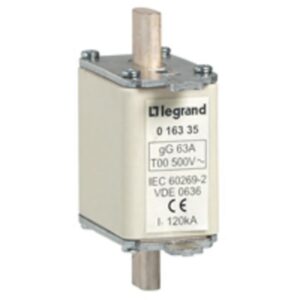 LEGRAND - Cartouche à couteau gG 50A A voyant taille 00 500V 120kA - 016330