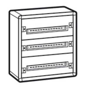 LEGRAND - Coffret XL³ 160 - 3 rangées Complet - métal - 72 modules - 020003