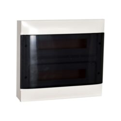 Détails visibles de Coffret électrique saillie 2 rangées 36 modules pour Coffrets en saillie